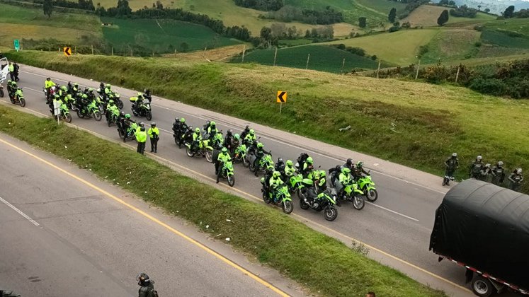 Intervención de la Policía en Bogotá 