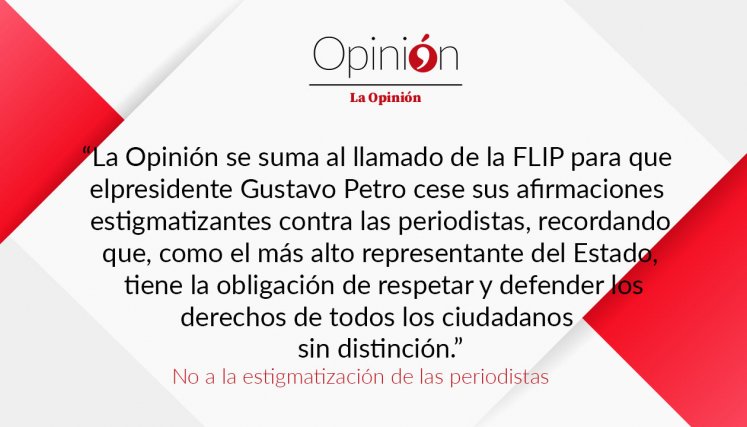 No a la estigmatización de las periodistas