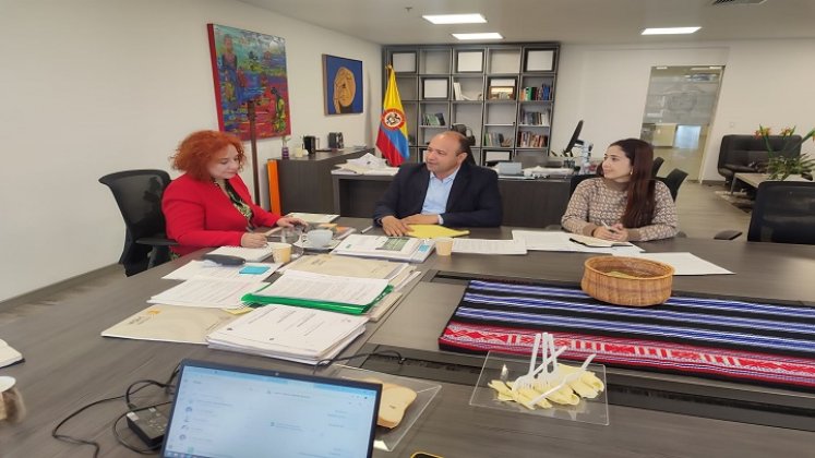 El presidente de la Asociación de Municipios adelanta las gestiones en la capital de la República para la reparación colectiva a las víctimas de la violencia./Foto: Cortesía / La Opinión