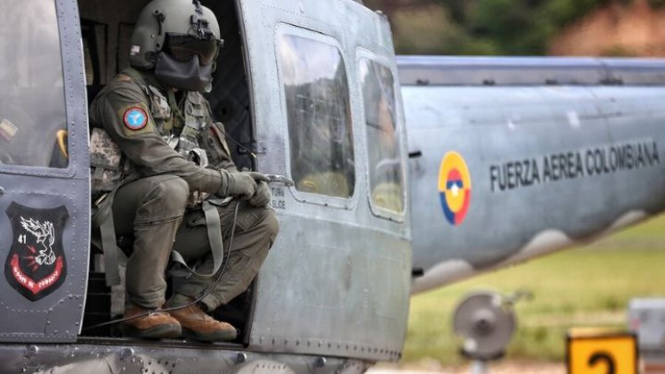 Helicoptero de las Fuerzas Armadas de Colombia./Foto Colprensa