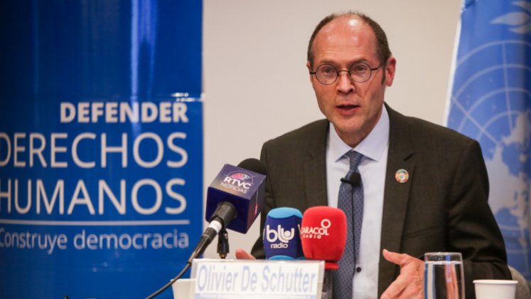 Oliver De Schutter, relator especial de la ONU sobre la extrema pobreza y los derechos humanos. / Foto Colprensa