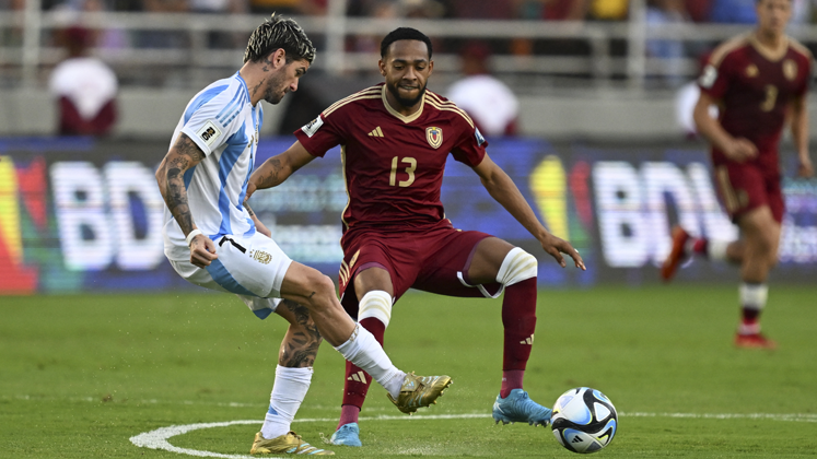 Venezuela vs. Argentina. Foto: Conmebol