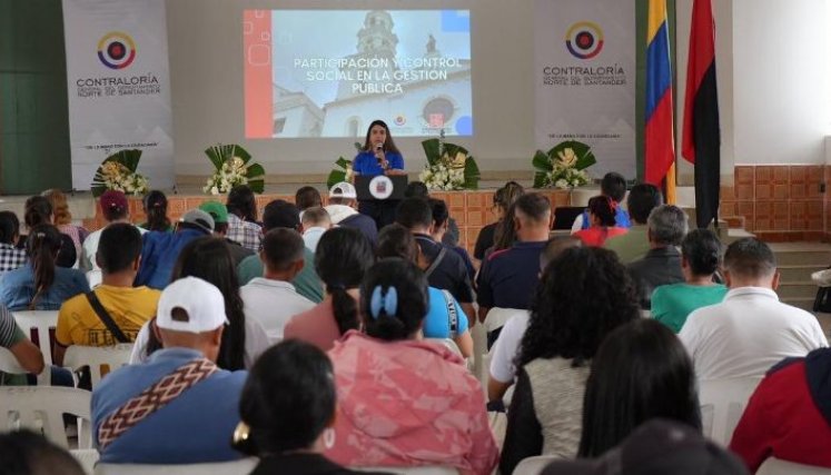 Contraloría Departamental capacita a la comunidad en el control fiscal social./Foto cortesía