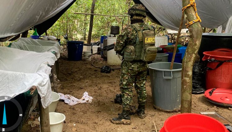Laboratorio de cocaína en Norte de Santander. 