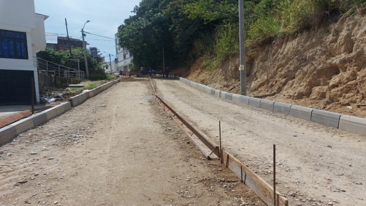 Otras vías del municipio también están siendo intervenidas. / Foto: Cortesía / La Opinión