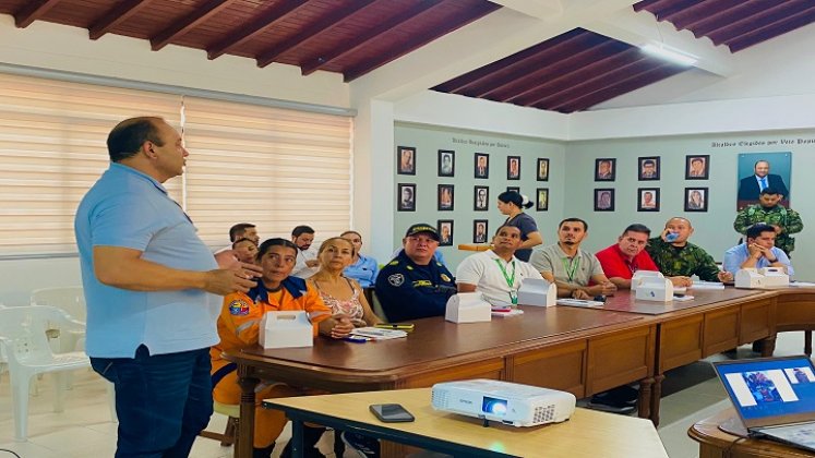 Integrantes del Comité de Riesgos y Atención de Desastres activaron el plan Navidad. /Foto: Cortesía.