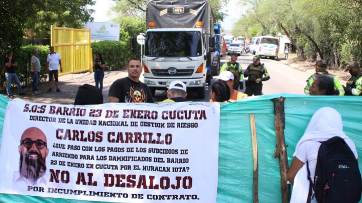 Damnificados de Valles del Rodeo protagonizaron trancón reclamando beneficios a cuatro años de la tragedia.