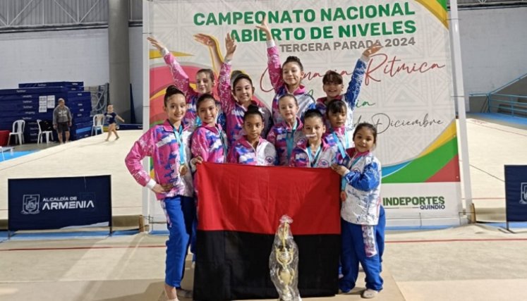 Esta es la selección de gimnasia rítmica de Norte que compitió en Armenia.