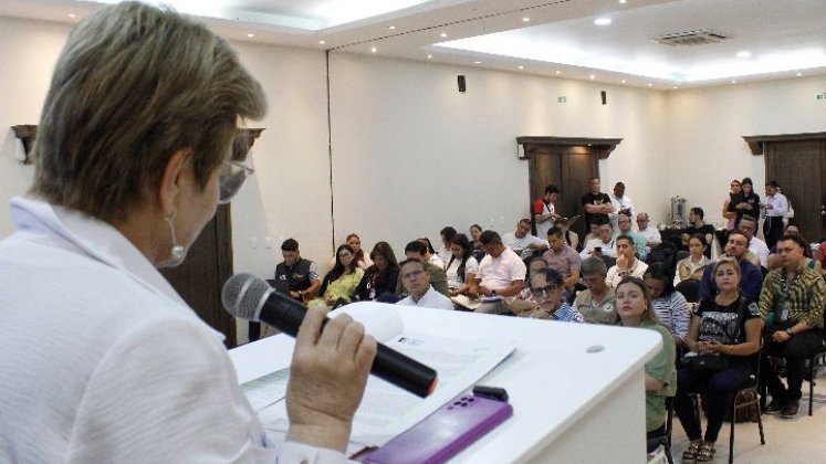 La ministra Gloria Ramírez resaltó las políticas laborales para la integración de migrantes. / Foto: Carlos Ramírez.