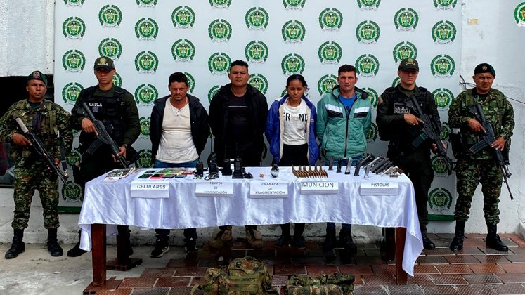 Presuntos integrantes de las disidencias de las Farc