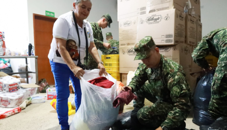 50 tonelada de alimentos llevaron la Iglesia y las empresas privadas al Catatumbo.