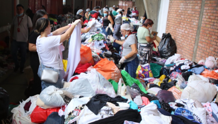 Las donaciones de ropa, comida y artículos de aseo están a la orden del día en Cúcuta. 