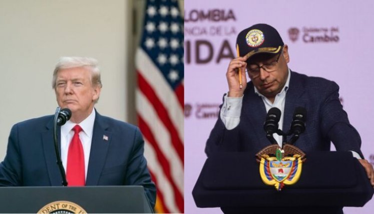 Donald Trump y Gustavo Petro