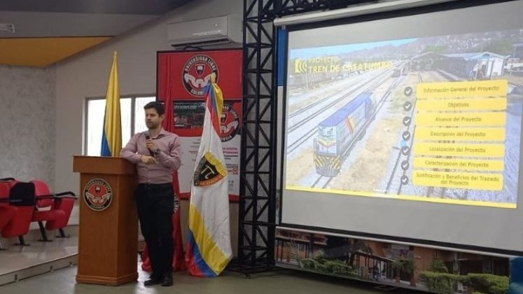 Kadhir Kairus, subdirector de Infraestructura y Transporte Nacional, habla sobre el Tren del Catatumbo/Foto cortesía