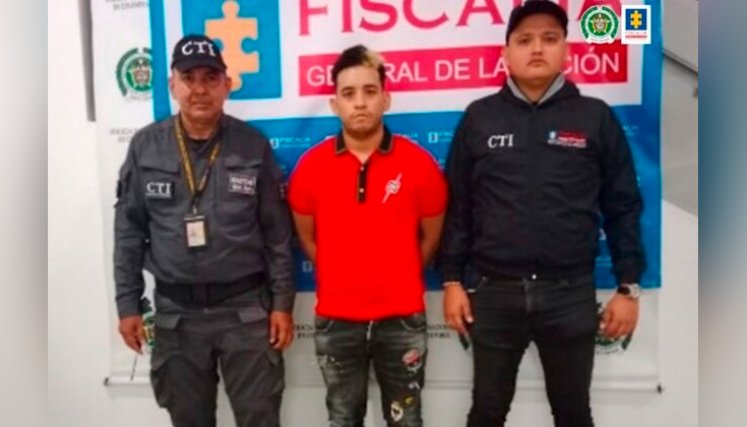 Ronell José Rangel Escobar, miembro de la banda 'AK-47' capturado en Cúcuta. Foto Colprensa