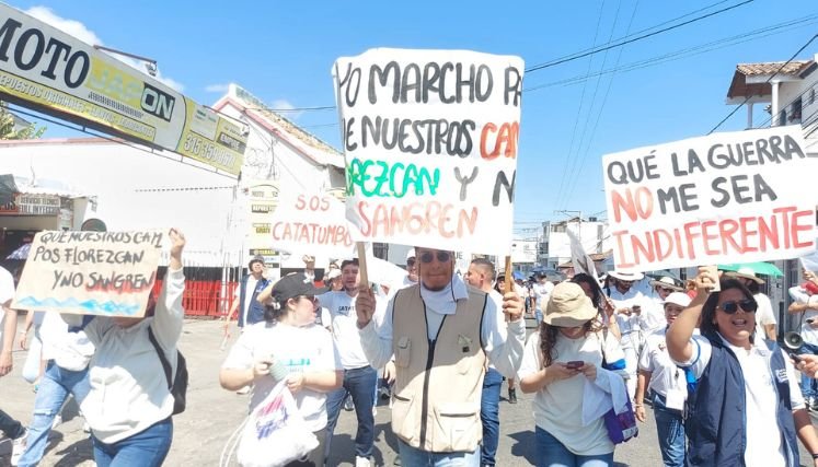 Los jóvenes del Catatumbo claman por la paz.