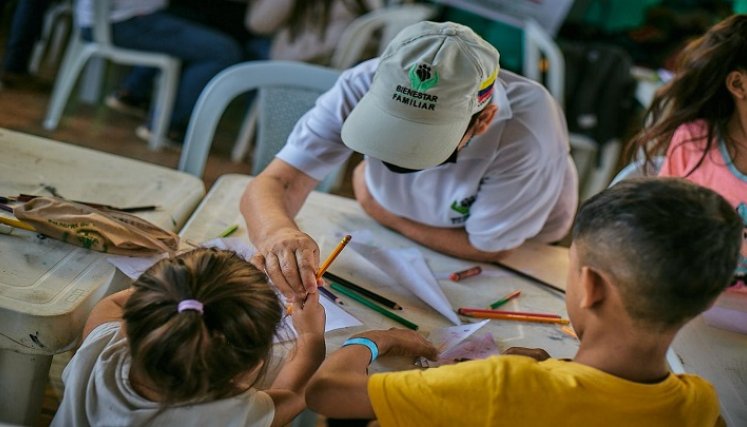 Con el firme propósito de brindar alimentación balanceada se habilitan los comedores infantiles. Fotos cortesía ICBF.