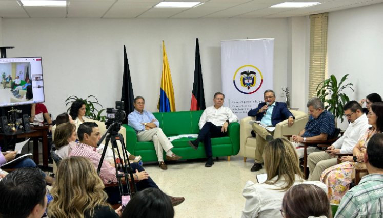 Representantes de las altas cortes del país visitaron Cúcuta para conocer la situación de los jueces del Catatumbo.