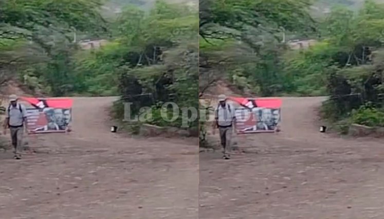 Bandera del Eln en Tucunaré, Cúcuta