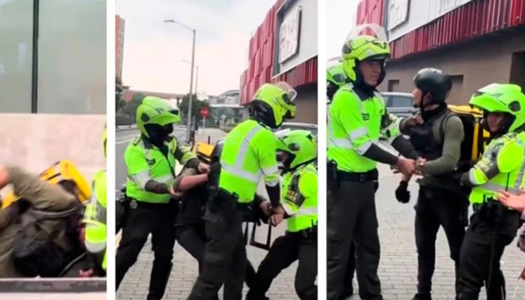 Agresión en Bogotá. Foto cortesía