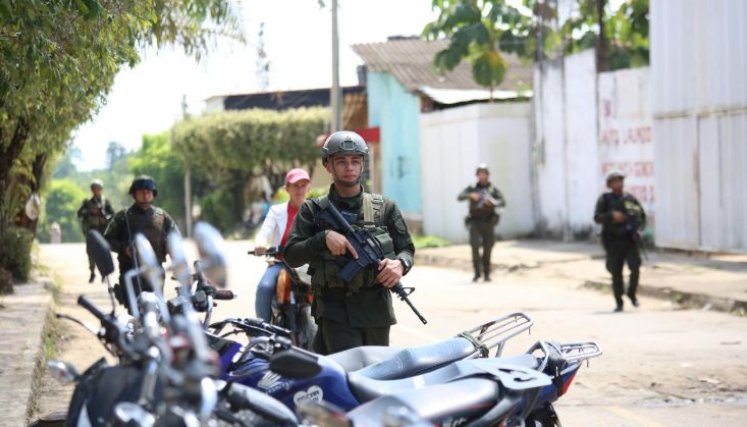 Patrullaje de la Policia por el Catatumbo/Foto Carlos Ramírez