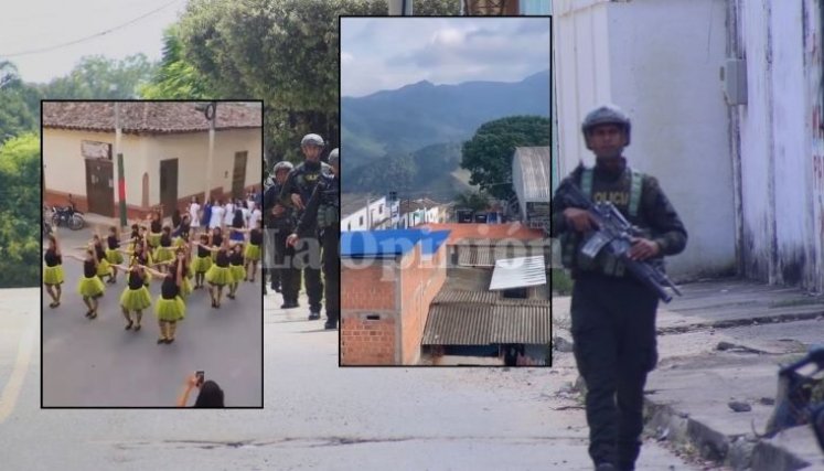 Un hostigamiento a la estación de Policía de Convención dejó un policía herido.