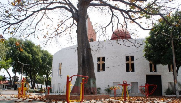 Parque principal de Ciudad Jardín, a un costado de la parroquia San Francisco de Asís./Foto Stefany Peñaloza