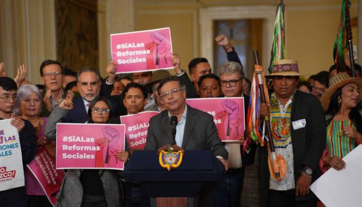 Consulta popular Gustavo Petro El presidente Gustavo Petro anunció la convocatoria a una consulta popular para avalar las reformas sociales./Foto Presidencia