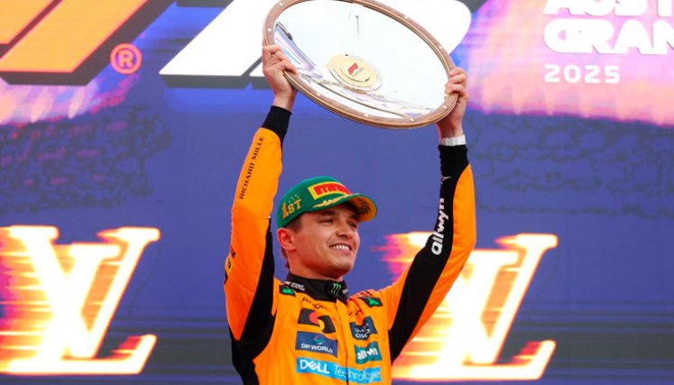 Lando Norris fue el ganador del GP de Australia, el primero de la F1 2025