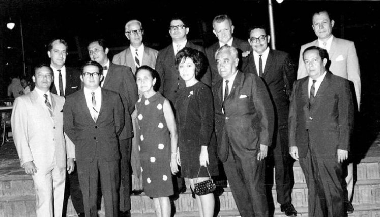 Fotografía en el Club de Cazadores en 1970