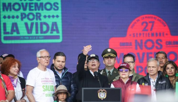 Día cívico convocado por el presidente Gustavo Petro decretó un día cívico para respaldar su reforma a la salud./Foto archivo