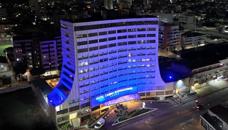 Fachada del imponente Hotel Casino Internacional/Foto cortesía