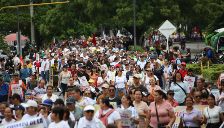 Masiva asistencia a marchas en Cúcuta.