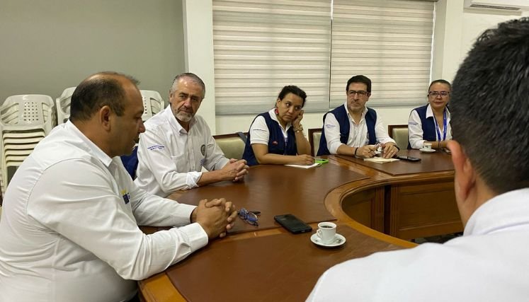 El jefe de la misión, Roberto Menéndez, explicó que están sumando esfuerzos para fortalecer los lazos de convivencia pacífica. / Foto: Cortesía