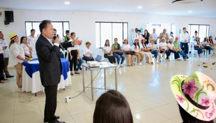 El gobernador William Villamizar en el acto de lanzamiento de la estrategia Brújula 2025/Foto cortesía