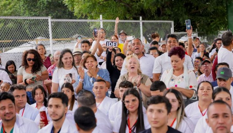 El público vitoreó constantemente al presidente Gustavo Petro/Foto cortesía