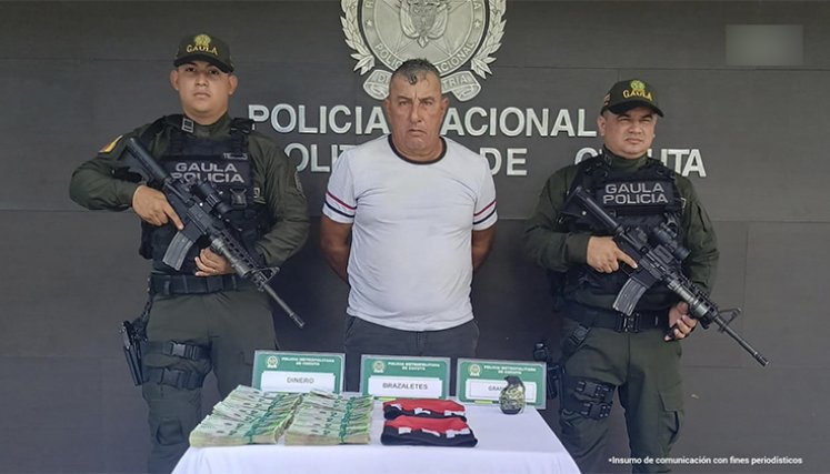Capturado extorsión. 