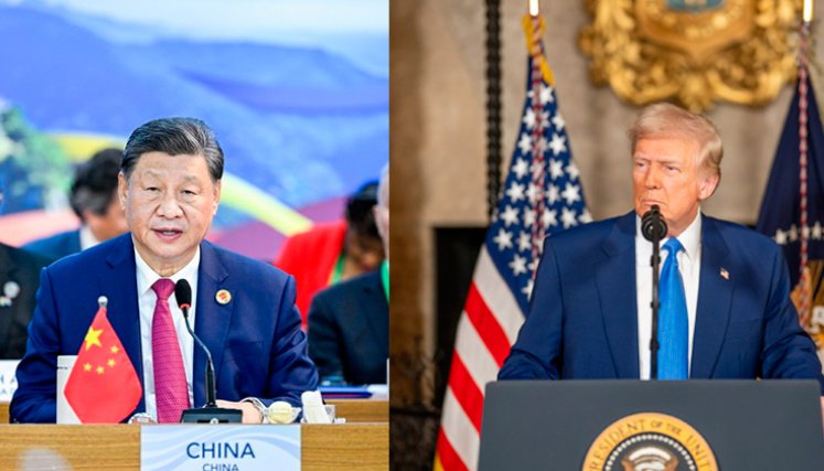 China y EEUU. Fotos tomadas de The White House y portal web del Ministerio de Relaciones Exteriores de China