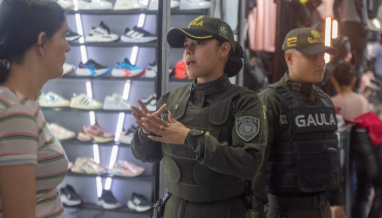 Fuerza pública desplegada en Cúcuta.