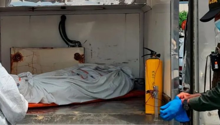 Mujer asesinada en Medellín. 