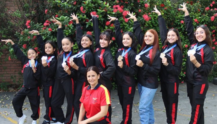 La selección Norte gimnasia aeróbica se destacó en el Interligas.
