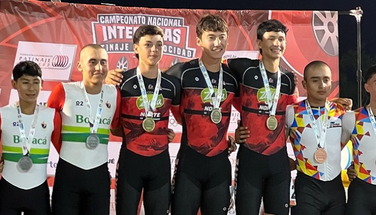 El equipo de Norte ganó el oro en el, relevo del Interligas
