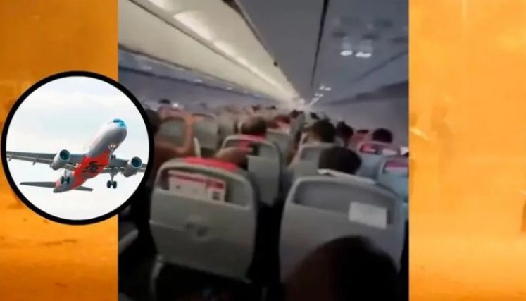 Aterrizaje de avión. 