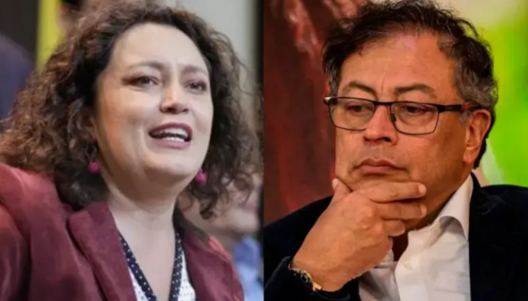 Angelica Lozano y Gustavo Petro