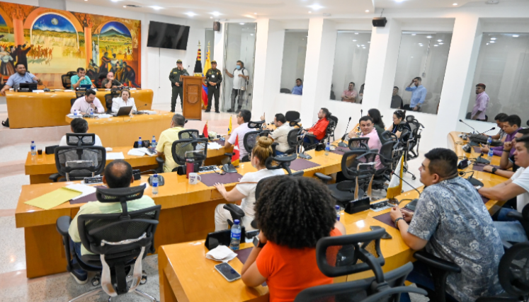 Sesión en Concejo de Cúcuta. 