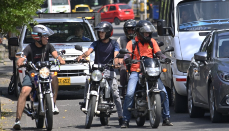 Motociclistas en Cúcuta.