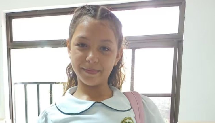 Niña desaparecida en Bucaramanga. 