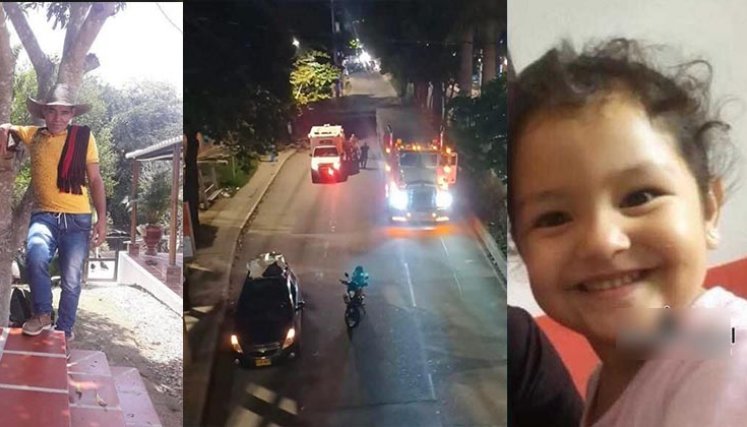 Las víctimas fatales fueron identificadas Antonella Paredes Pallares, de dos años de edad, y Diomedes Delgado Coronel, de 44, reportaron las autoridades./ Foto: Cortesía.