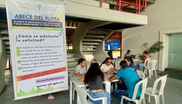 La Unidad de Restitución de Tierras tiene abiertos varios puntos de información para los dueños de predios./Foto cortesía