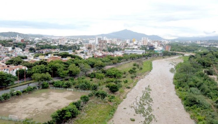 Río Pamplonita en su paso por Cúcuta, a lo largo de El Malecón./Foto Carlos Ramírez Río Pamplonita en su paso por Cúcuta, a lo largo de El Malecón./Foto Carlos Ramírez